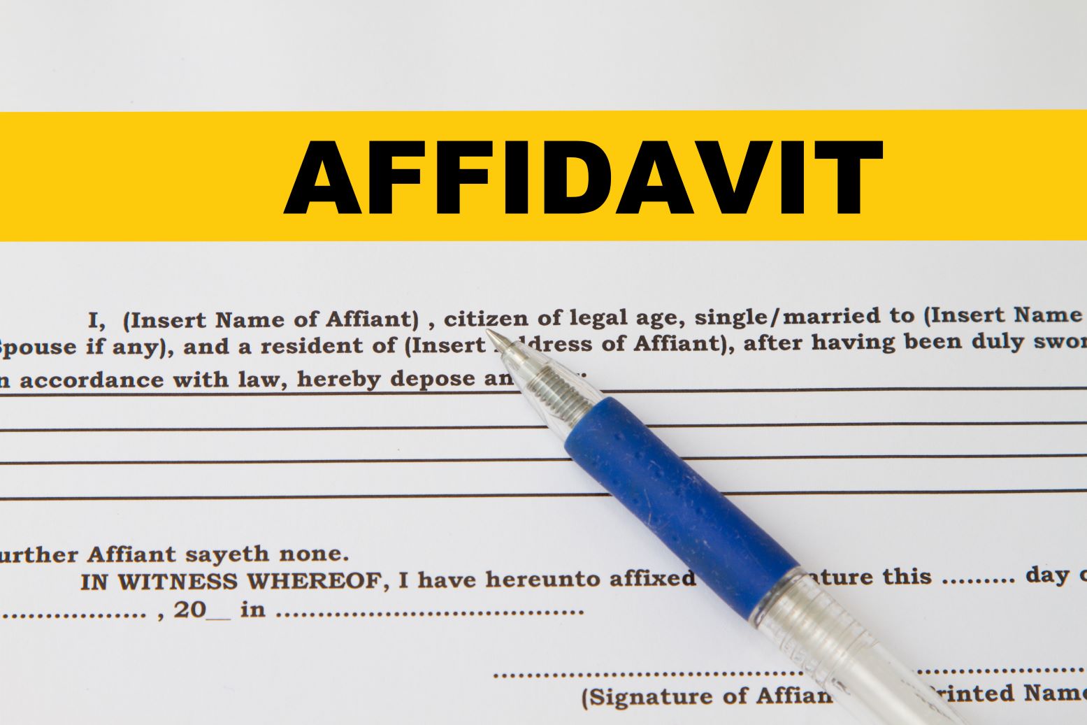 affidavit